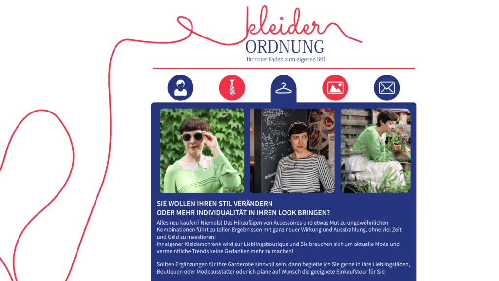 Screenshot der Website Kleiderordnung-Düsseldorf