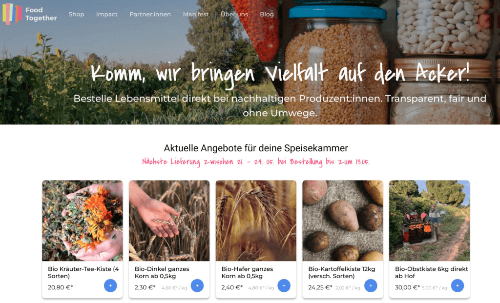 Online-Shop von FoodTogether